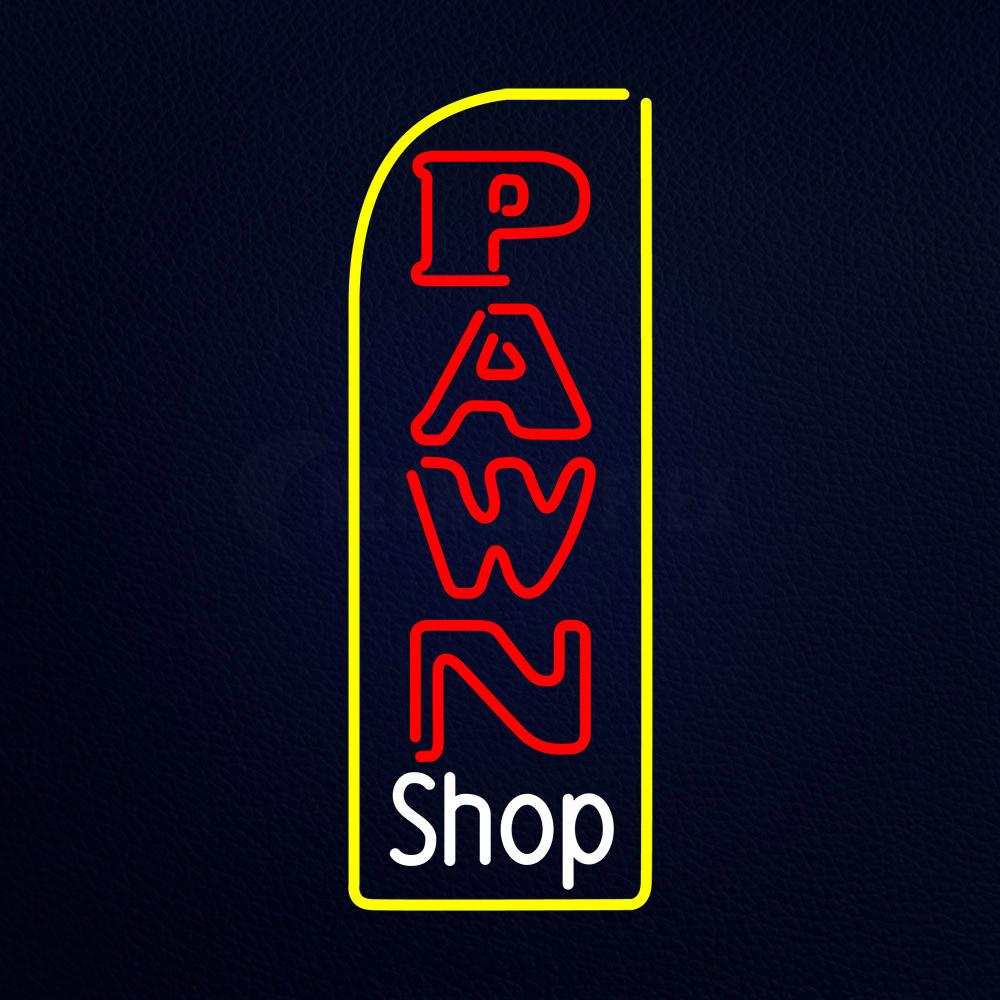 Vertical Pawn Shop Neon Flex Sign