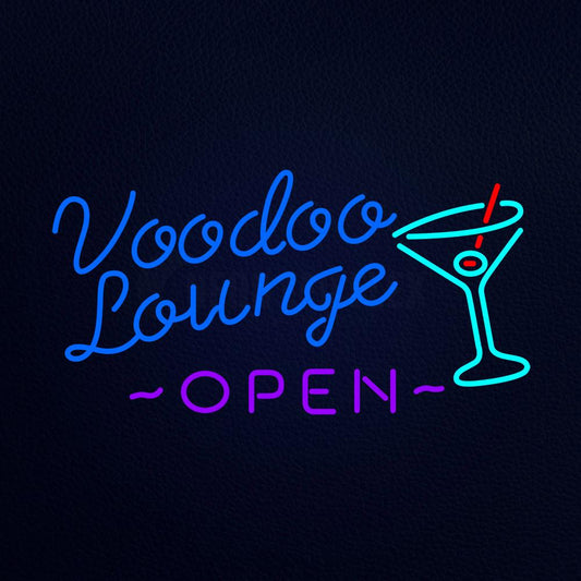 Voodoo Lounge Open Neon Flex Sign