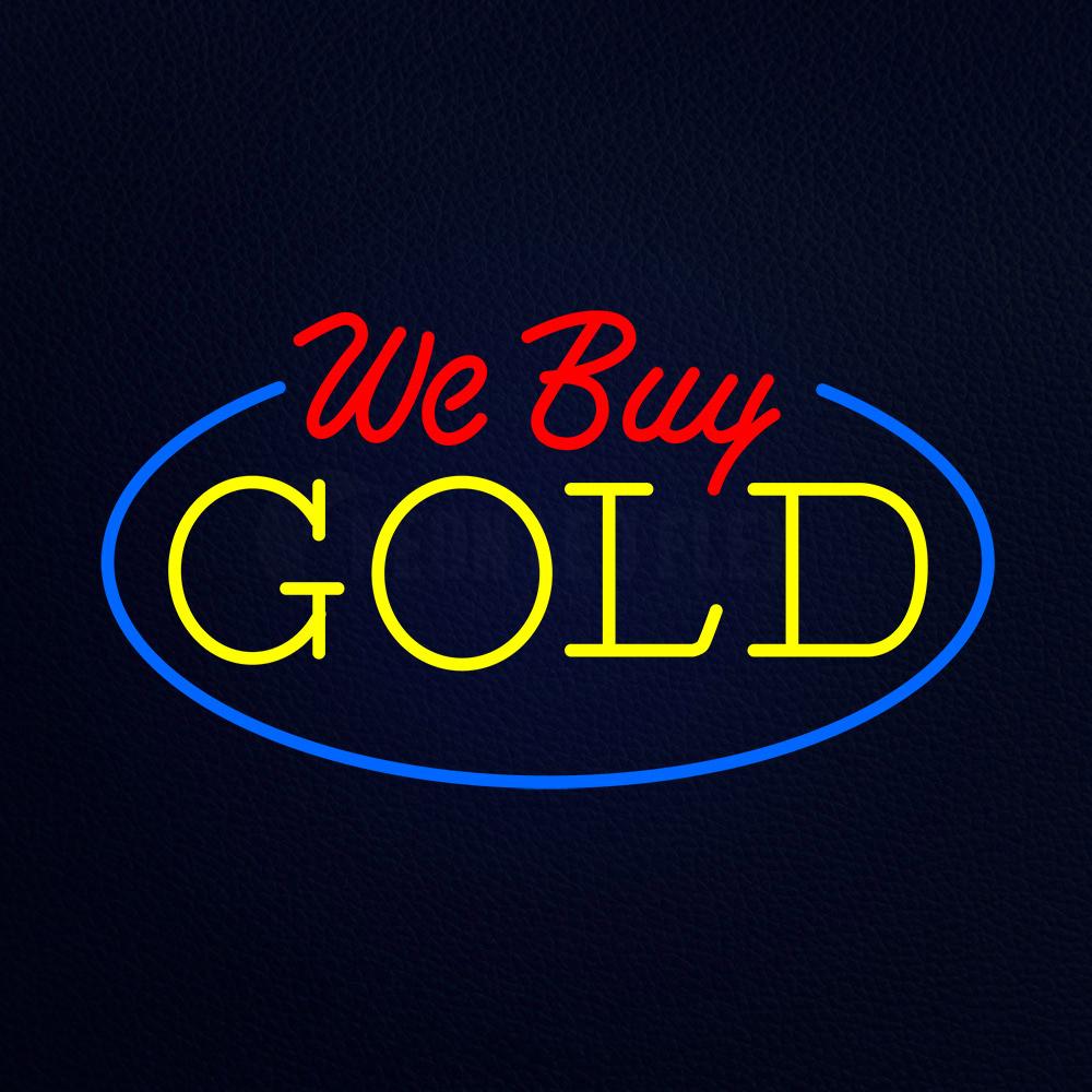 We Buy Gold Animated Neon Flex Sign