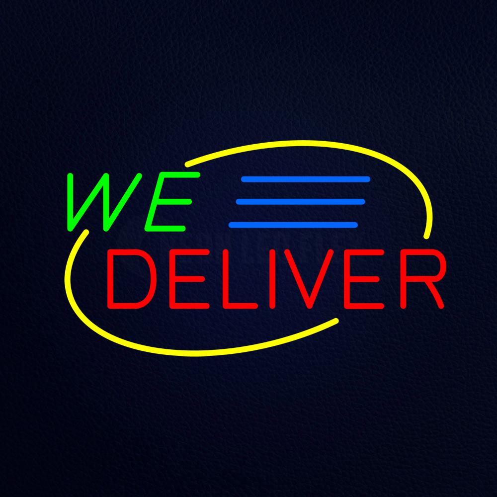 We Deliver Animated Neon Flex Sign