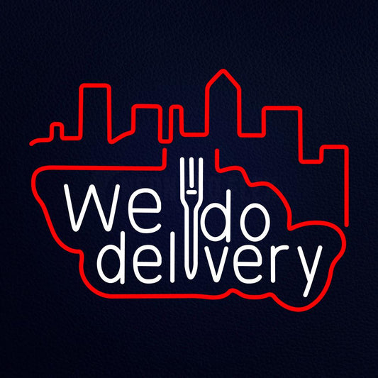 We Do Delivery Neon Flex Sign