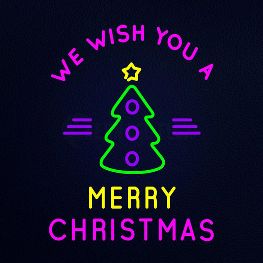 We Wish You a Merry Christmas Neon Flex Sign