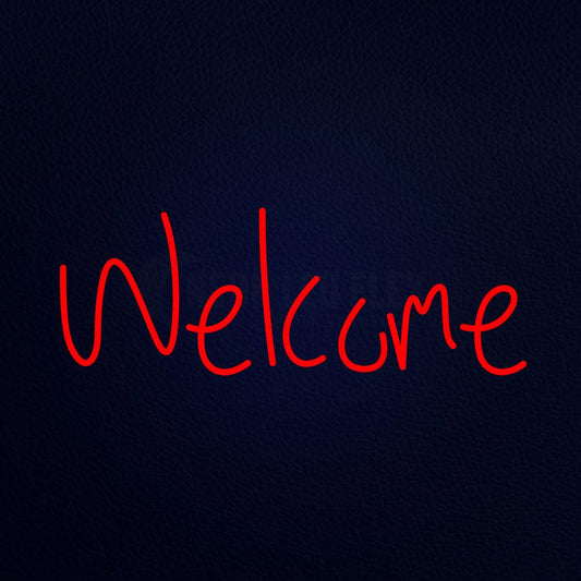 Welcome Neon Flex Sign