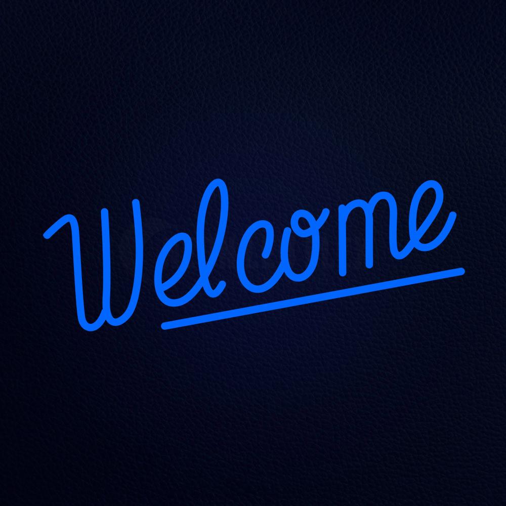 Welcome Neon Flex Sign