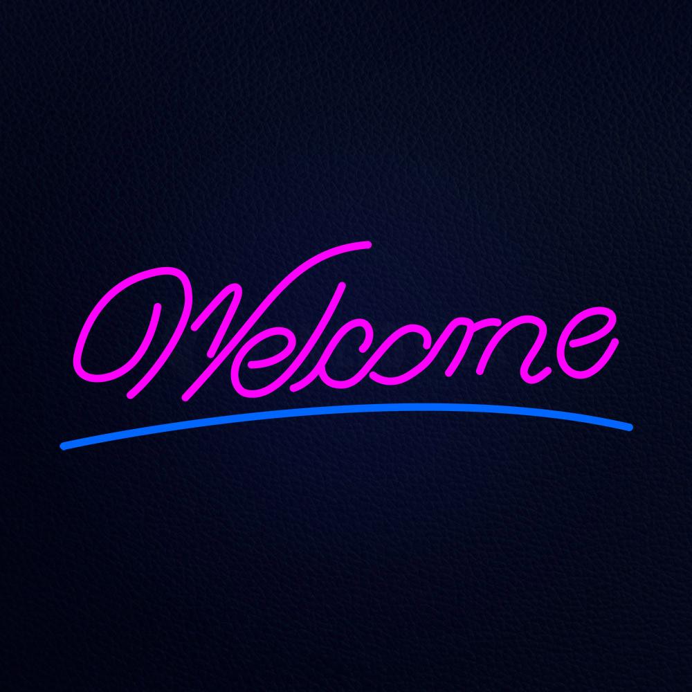 Welcome Neon Flex Sign