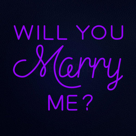 Will You Marry Me Neon Flex Sign