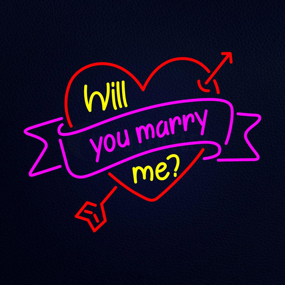 Will You Marry Me Neon Flex Sign