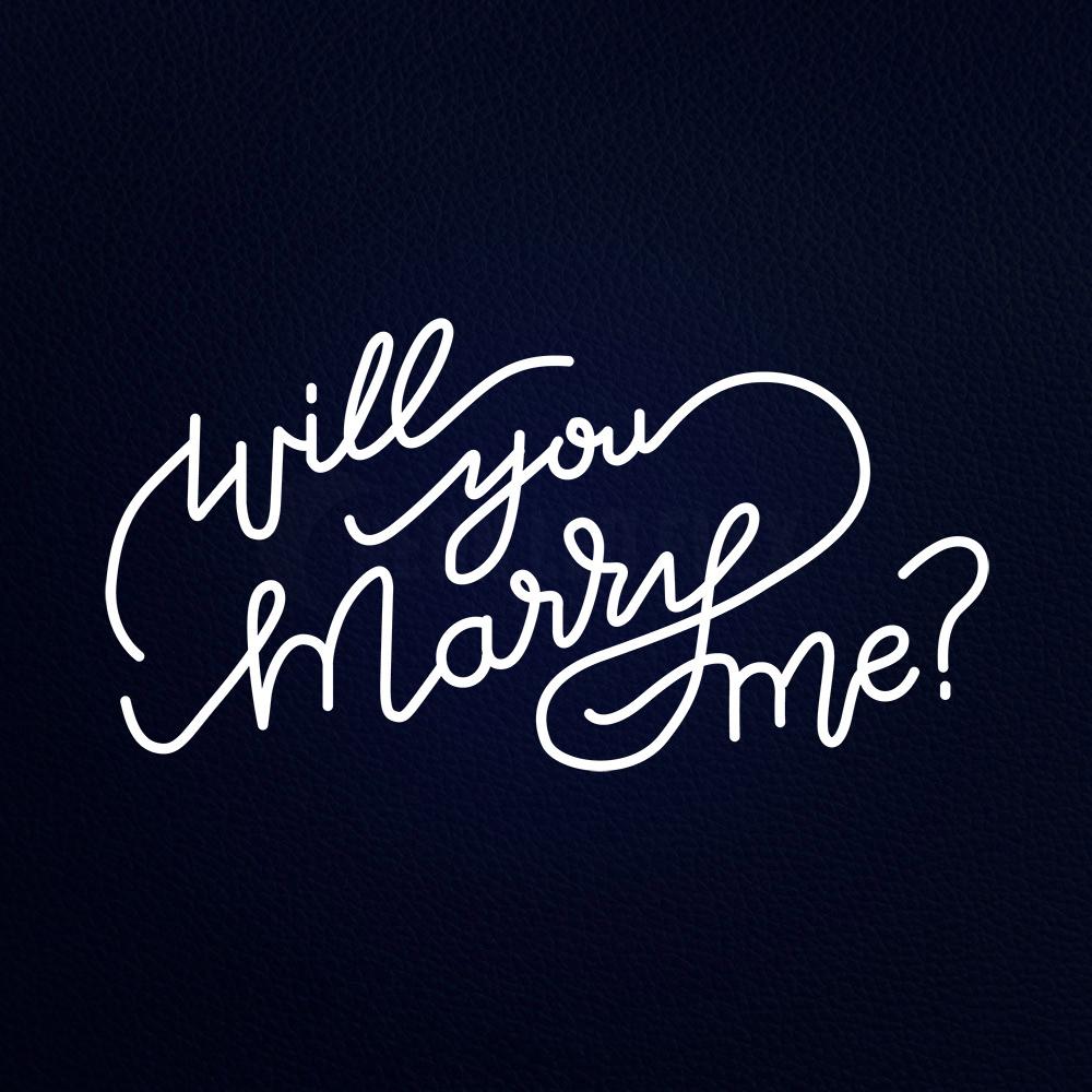 Will You Marry Me Neon Flex Sign