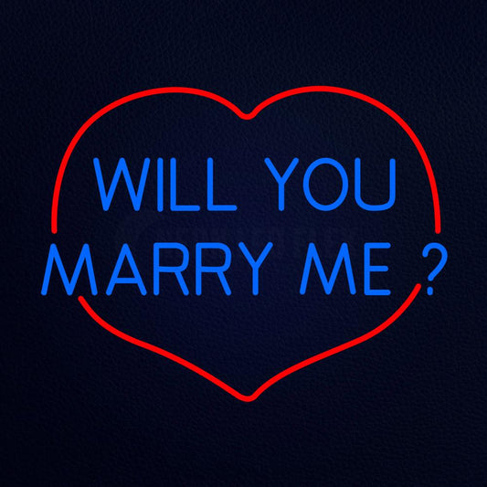 Will You Marry Me Neon Flex Sign