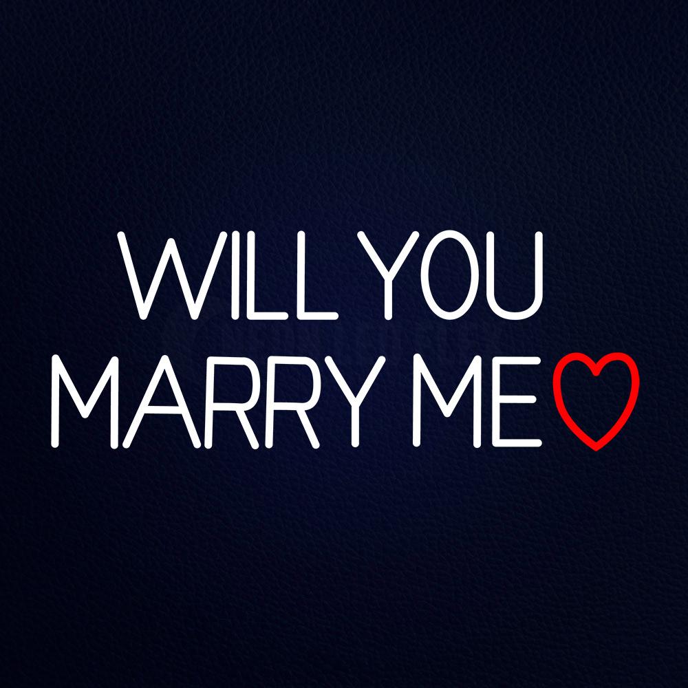 Will You Merry Me Neon Flex Sign