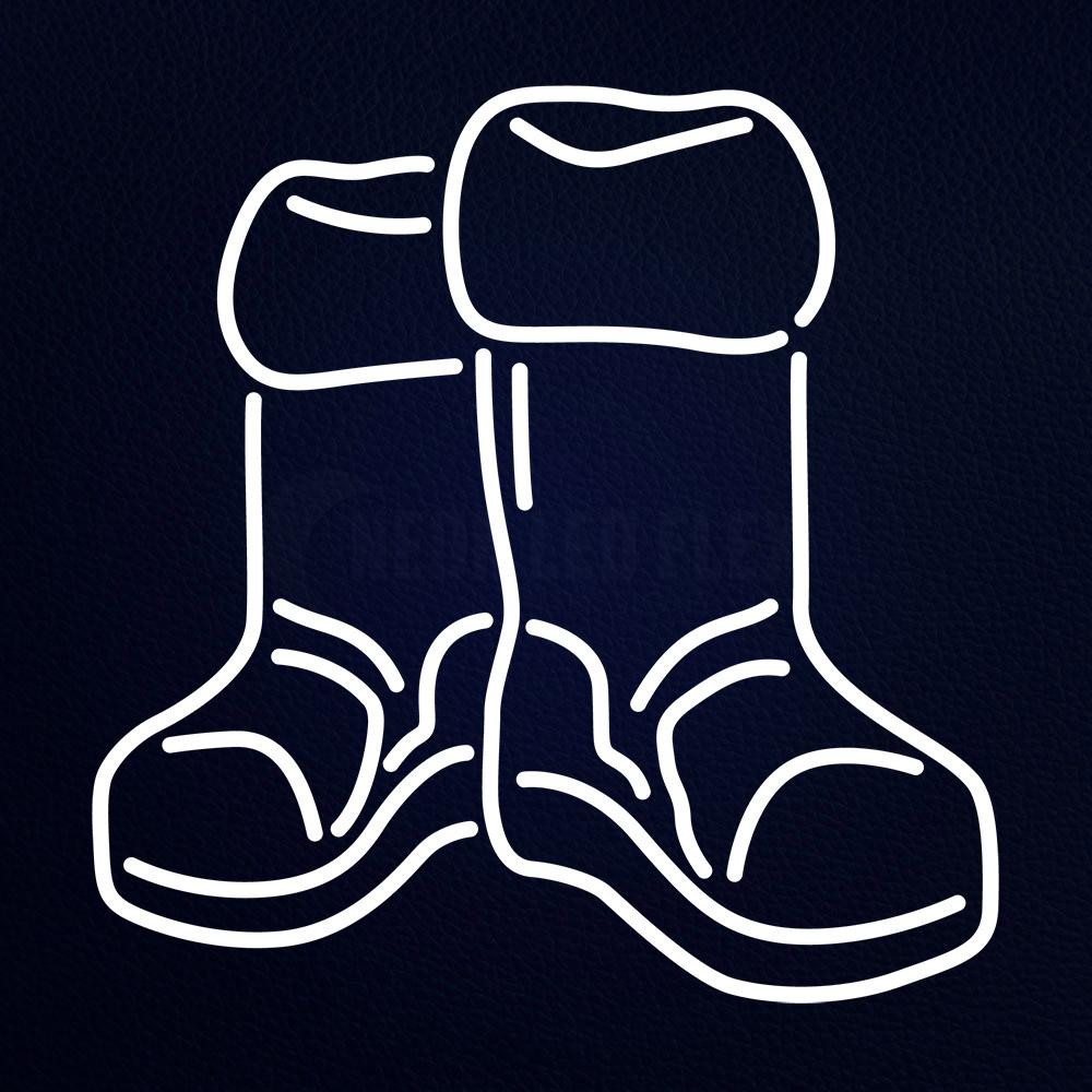 Winter Boots Neon Flex Sign