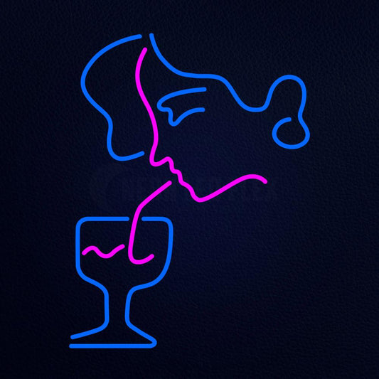 Women Drinking Neon Flex Sign