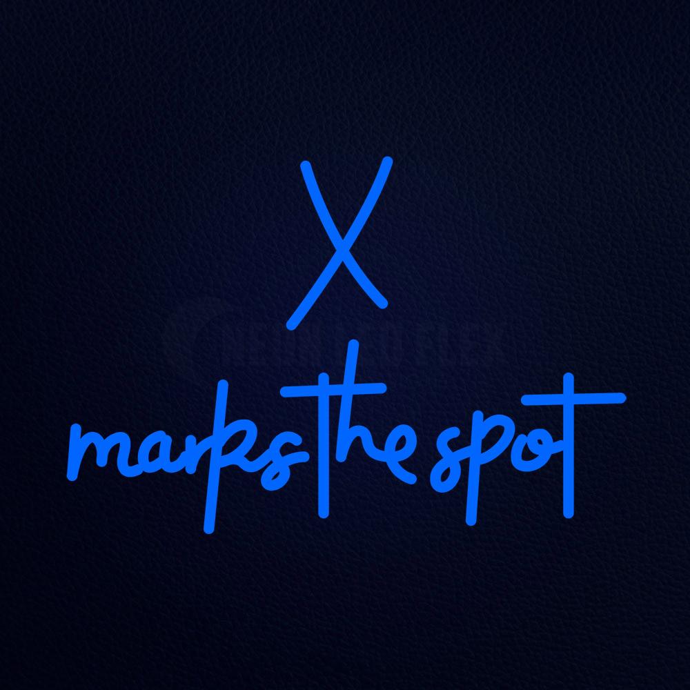 X Marks the Spot Real Neon Flex Sign