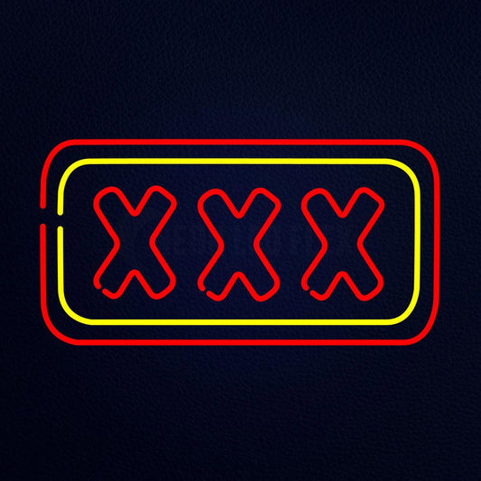 Xxx Neon Flex Sign