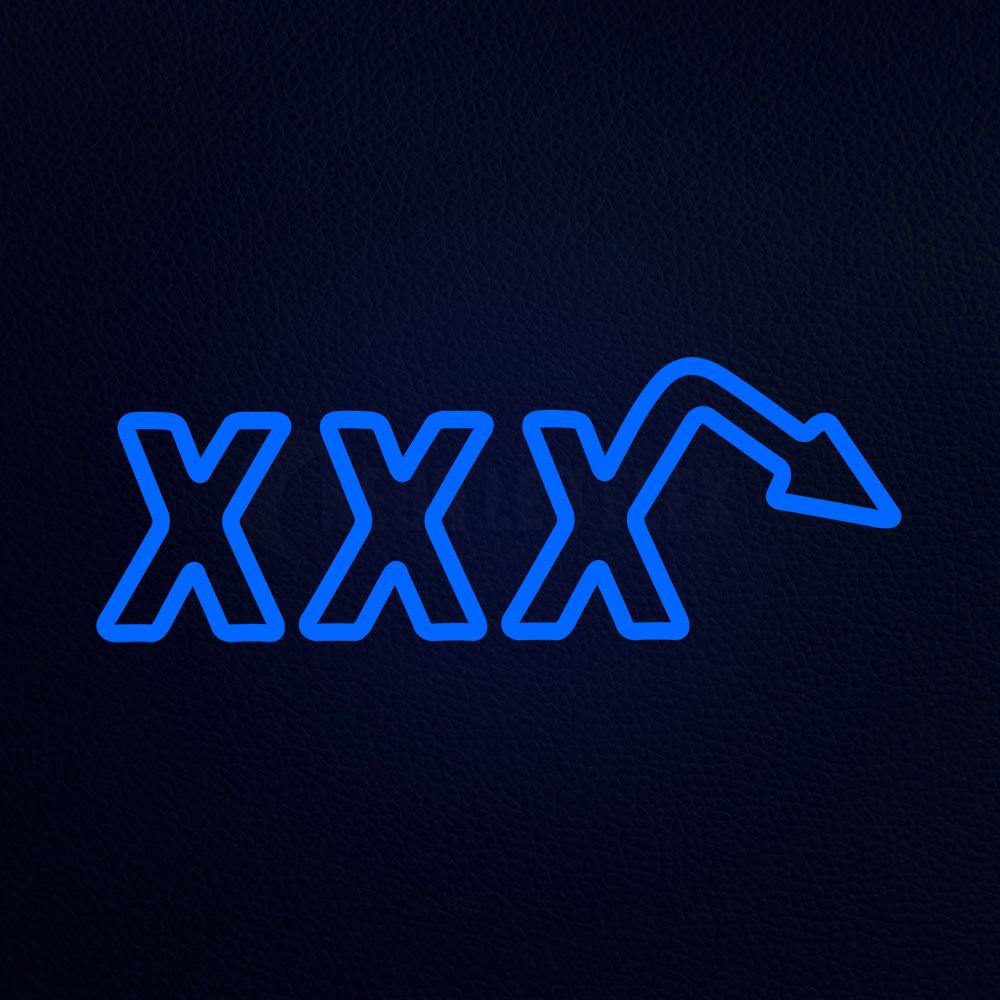 Xxx With Arrow Neon Flex Sign