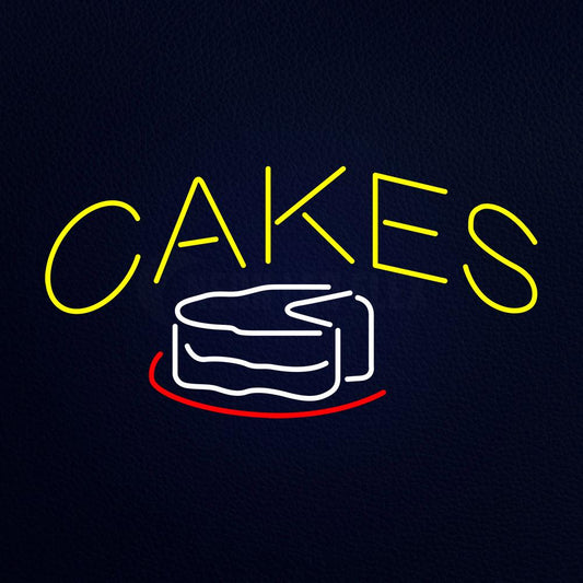 Yellow Cakes Neon Flex Sign